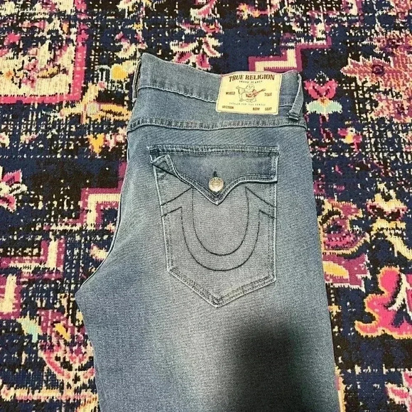 NEW True Religion Ricky Flap Men's 36x32 Relaxed Straight Ricky Jeans - Picture 3 of 6